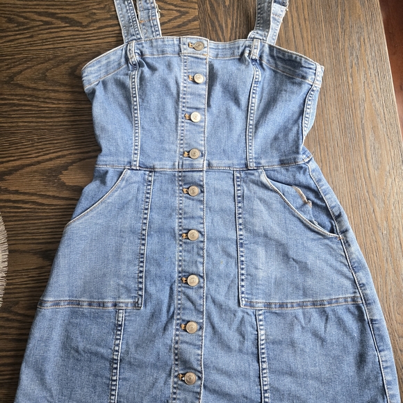 H&M Blue Denim Overall Dress - Picture 2 of 4